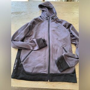 Head lightweight jacket. Black and gray. Men’s size small.